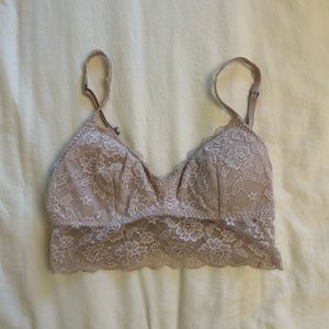 lingerie- style pink bralette